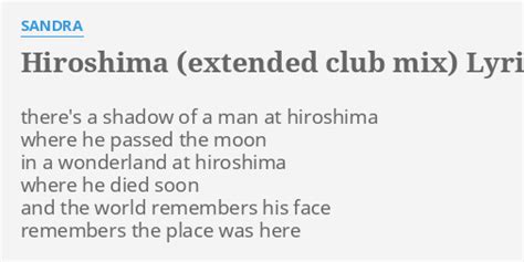 Hiroshima lyrics [Culture Club]