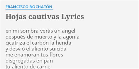 Hojas De Alcaucil lyrics [Francisco Bochatón]