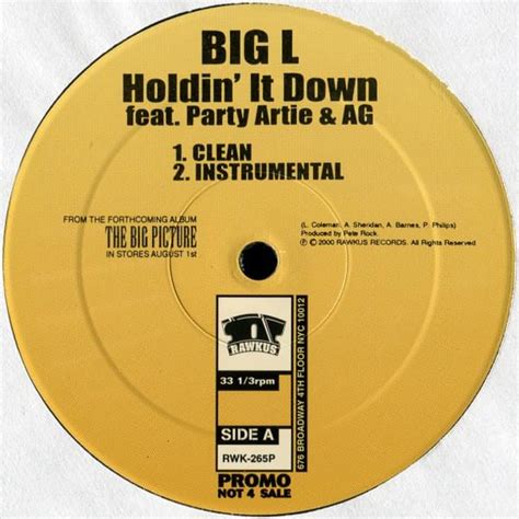 Holdin' It Down lyrics [Big L]