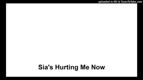 Hurting Me Now lyrics [Sia]