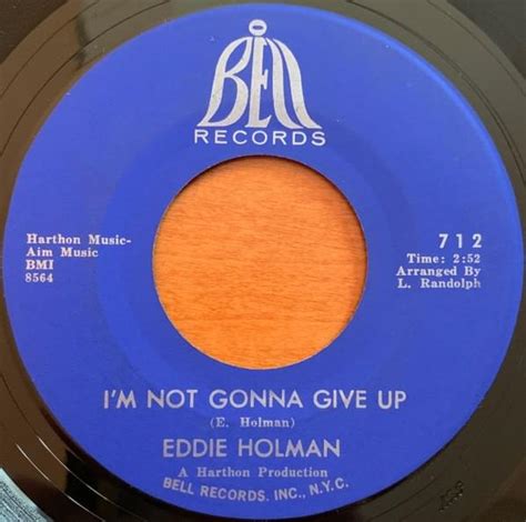 I'm Not Gonna Give Up lyrics [Eddie Holman]