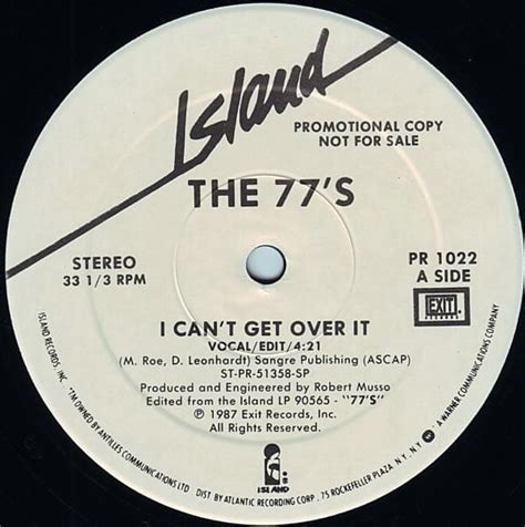 I Can't Get Over It lyrics [The 77s]