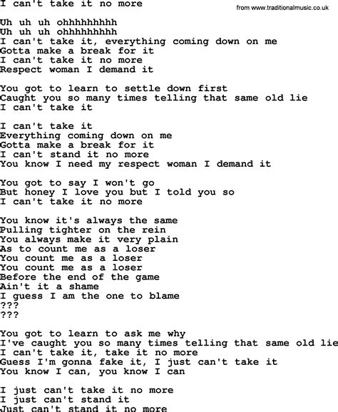 I Can Take It lyrics [Driver Friendly]