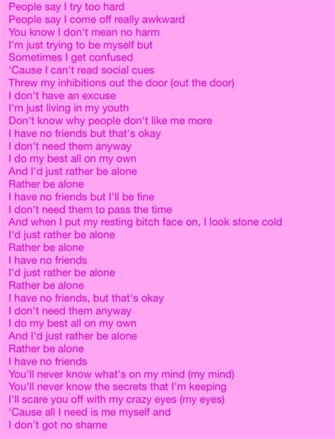 I Have No Friends lyrics [NFL Raco]