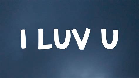 I Luv U lyrics [Ceri]