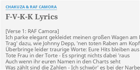 Ich lebe lyrics [RAF Camora]