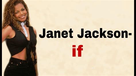 If lyrics [Janet Jackson]