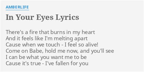 In Your Eyes lyrics [Amberlife]