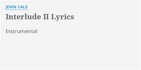 Interlude 2 lyrics [Solo]