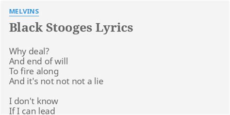 Intro - Black Stooges lyrics [Melvins]