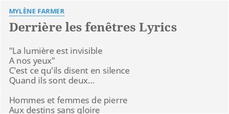 Invisibles lyrics [Mylène Farmer]