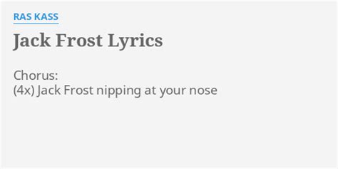 Jack Frost lyrics [Nimbus Nine]