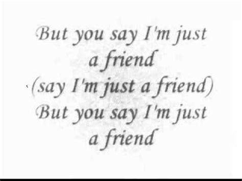 Just A Friend lyrics [LoveMeDante]