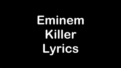 Kill Kill lyrics [Eminencee]