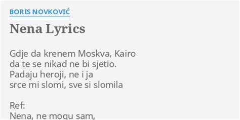 Kreni Sad Uz Mene lyrics [Boris Novković]