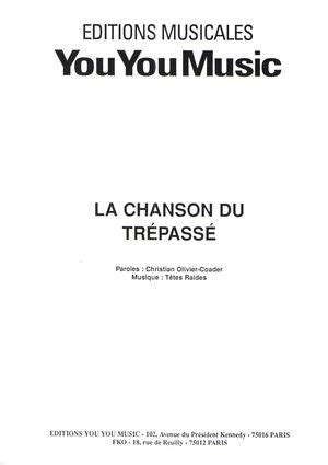La Chanson Du Trépassé lyrics [Têtes Raides]
