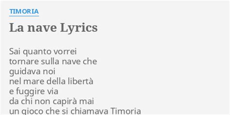 La nave lyrics [Mia Martini]