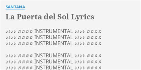 La puerta del sol lyrics [Ragdog]