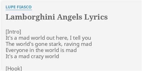 Lamborghini Angels lyrics [Lupe Fiasco]