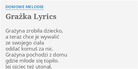 Las lyrics [Domowe melodie]