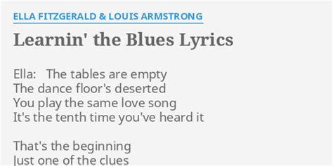 Learnin' The Blues lyrics [Louis Armstrong]
