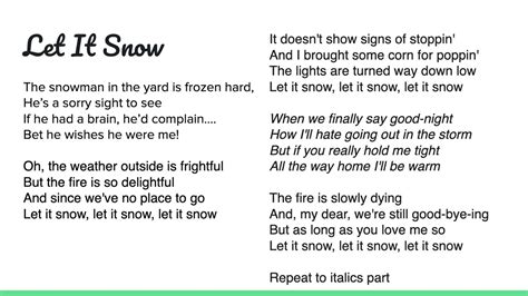 Let It Snow! Let It Snow! Let It Snow! lyrics [Stella Jang (스텔라장)]