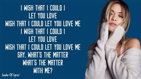 Let You Love Me lyrics [Rita Ora]