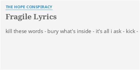 Liars' Parade lyrics [The Hope Conspiracy]