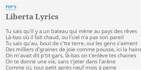 Liberta lyrics [Pep's]