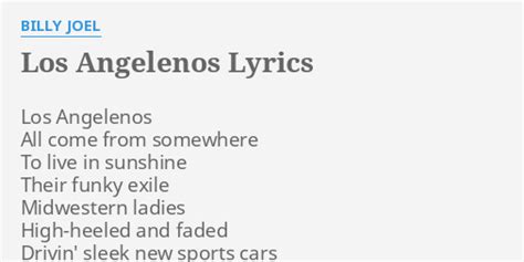 Los Angelenos lyrics [Rialto]