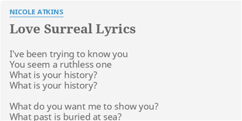 Love Surreal lyrics [Nicole Atkins]