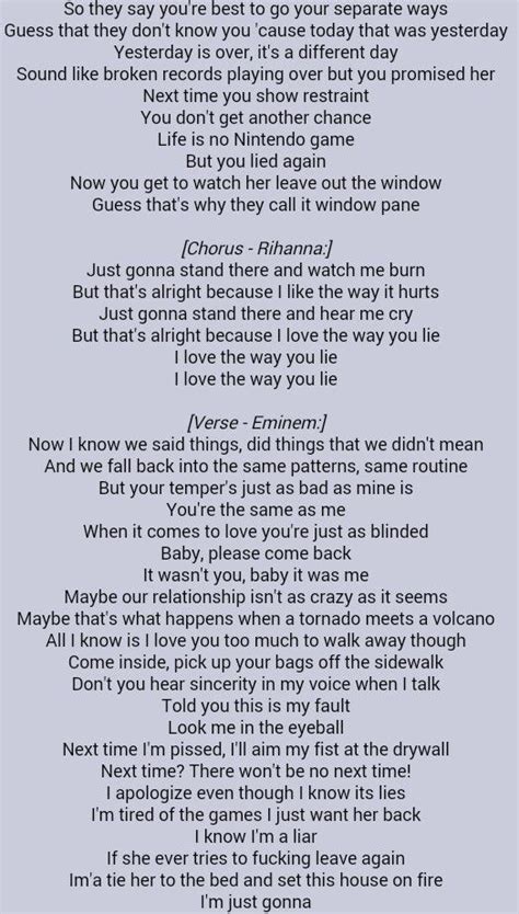Love The Way You Lie* lyrics [Zzz.]