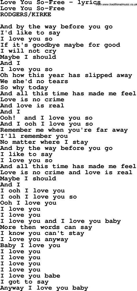 Love You lyrics [Web (UK)]