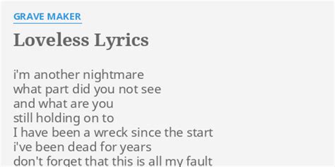 Loveless lyrics [Sequin]