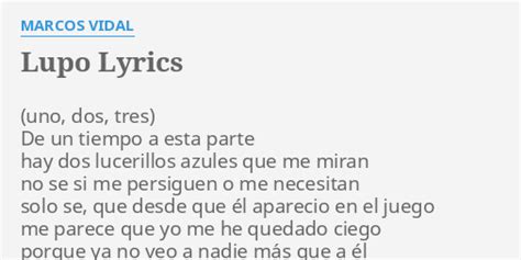 Lupo lyrics [Marcos Vidal]