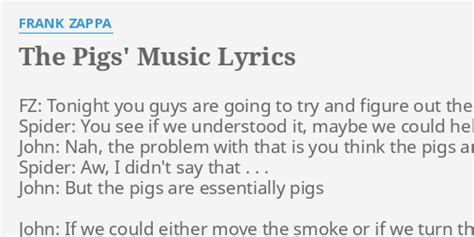 Magic Pig lyrics [Frank Zappa]