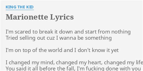 Marionette lyrics [King The Kid]