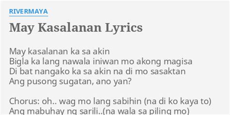 May Kasalanan lyrics [Rivermaya]