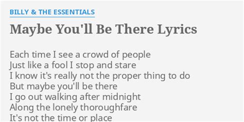 Maybe You'll Be There lyrics [June Christy]