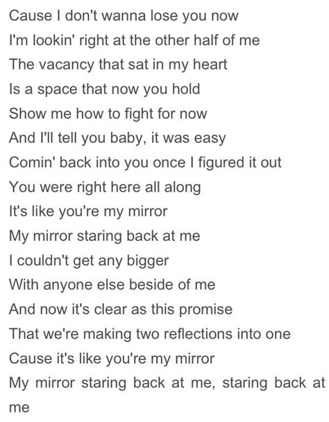 Mirror lyrics [Untitled tracks]