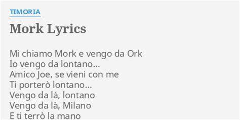 Mork lyrics [Timoria]