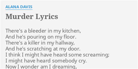 Murder lyrics [Alana Davis]