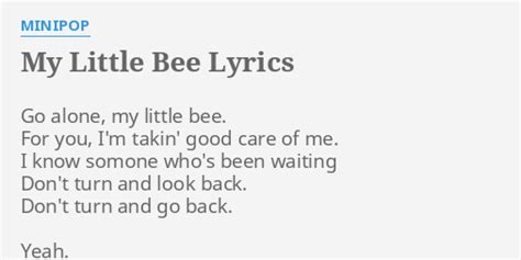 My Little Bee lyrics [Minipop]