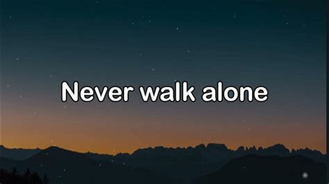 Never Walk Alone lyrics [SippinPurpp]