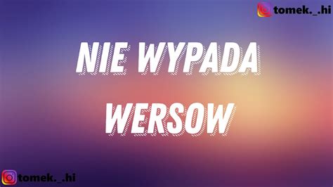 Nie wypada lyrics [Hipocentrum]