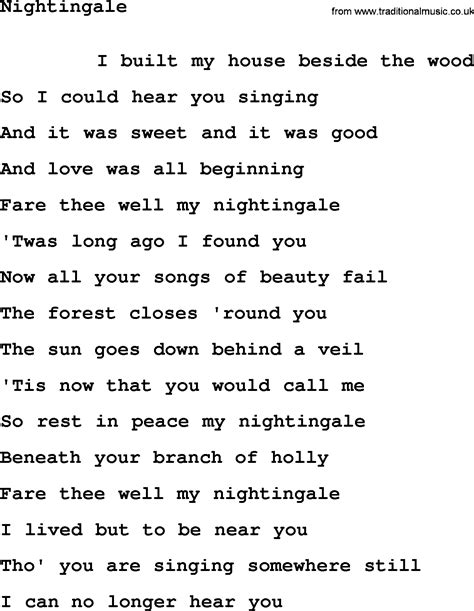 Nightingale lyrics [Low]