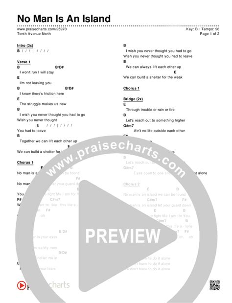 No Man Is An Island lyrics [Josaleigh Pollett]