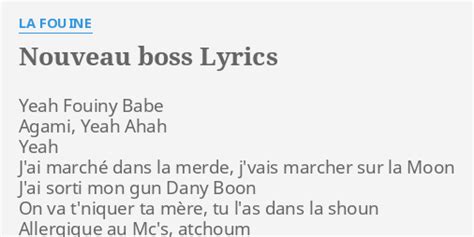 Nouveau boss lyrics [La Fouine]
