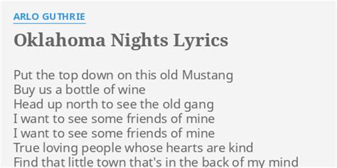 Oklahoma Nights lyrics [7j2music]