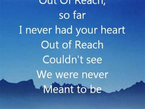 Out Of Reach lyrics [Not By Choice]